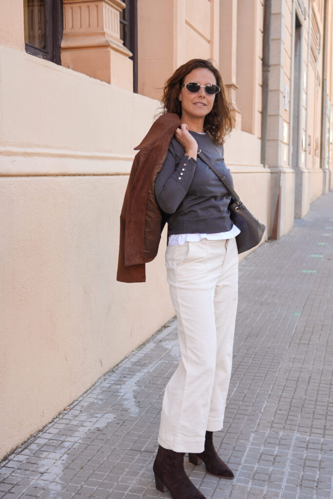 Pantalón Pana Blanco