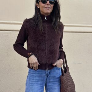 Chaqueta Peluche Marrón